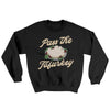 Pass The Tofurkey Ugly Sweater Black | Funny Shirt from Famous In Real Life