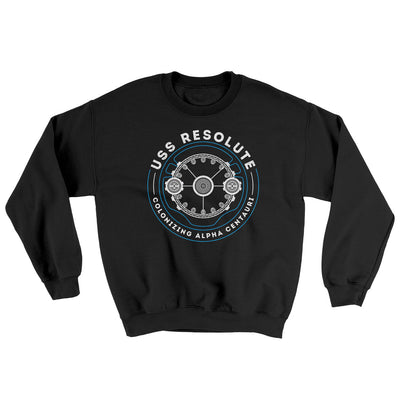 Uss Resolute Ugly Sweater Black | Funny Shirt from Famous In Real Life