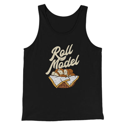Roll Model Funny Thanksgiving Men/Unisex Tank Top Black | Funny Shirt from Famous In Real Life
