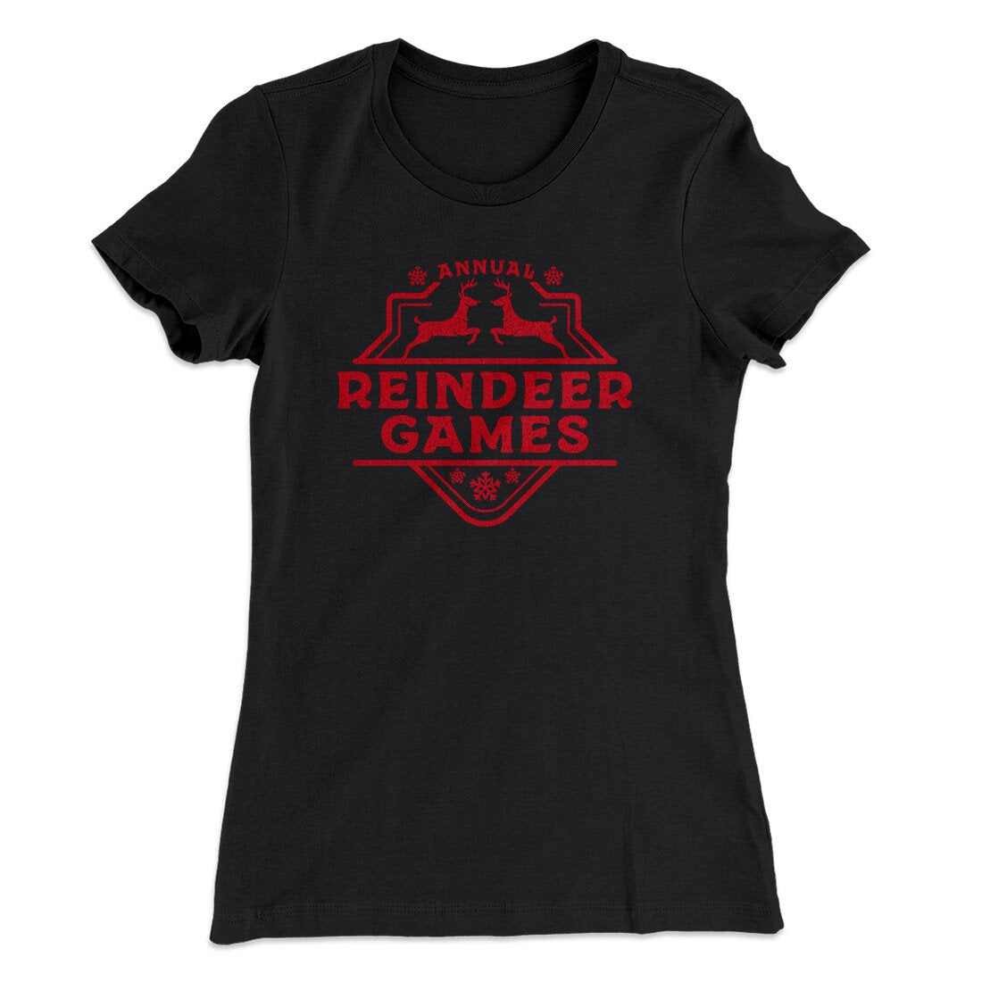Reindeer Games Women's T-Shirt Black | Funny Shirt from Famous In Real Life