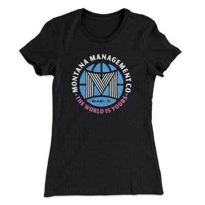 Montana Management Co Women's T-Shirt Black | Funny Shirt from Famous In Real Life