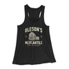 Oleson's Mercantile Women's Flowey Racerback Tank Top Black | Funny Shirt from Famous In Real Life