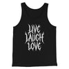 Death Metal Live Laugh Love Funny Men/Unisex Tank Top Black | Funny Shirt from Famous In Real Life