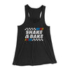 Shake And Bake Women's Flowey Racerback Tank Top Black | Funny Shirt from Famous In Real Life