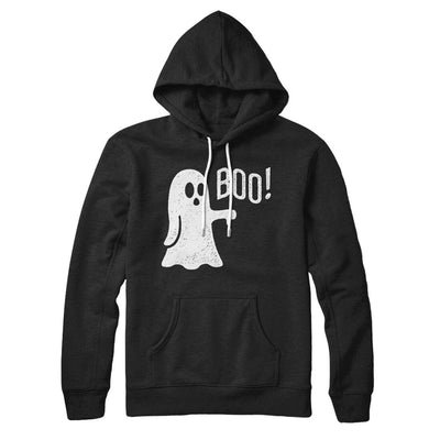 Boo - Ghost Hoodie Black | Funny Shirt from Famous In Real Life