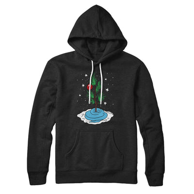 Comic Strip Christmas Tree Hoodie Black | Funny Shirt from Famous In Real Life