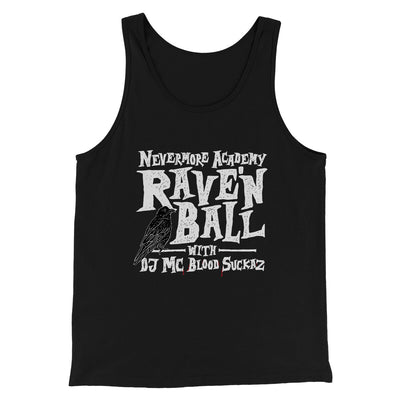 Nevermore Academy Rave'n Ball Men/Unisex Tank Top Black | Funny Shirt from Famous In Real Life