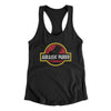 Jurassic Purr Women's Racerback Tank Black | Funny Shirt from Famous In Real Life