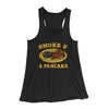 Smoke And A Pancake Women's Flowey Racerback Tank Top Black | Funny Shirt from Famous In Real Life