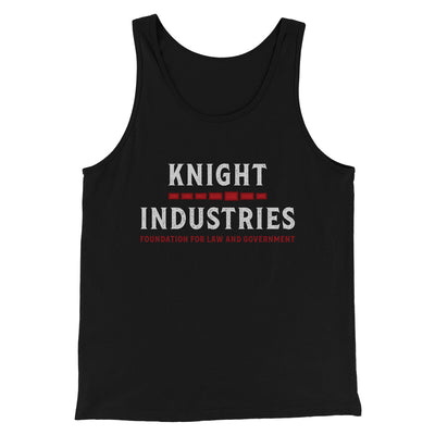Knight Industries Men/Unisex Tank Top Black | Funny Shirt from Famous In Real Life