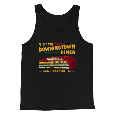 Downingtown Diner Funny Movie Men/Unisex Tank Top Black | Funny Shirt from Famous In Real Life