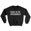 Freak In The Spreadsheets Ugly Sweater Black | Funny Shirt from Famous In Real Life