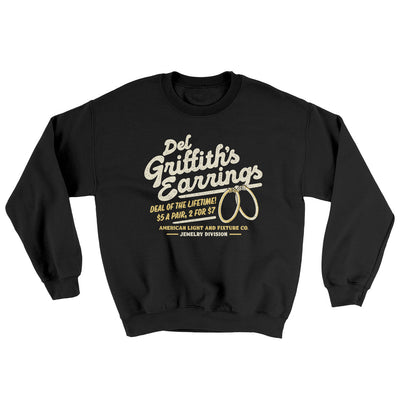 Del Griffith's Earrings Ugly Sweater Black | Funny Shirt from Famous In Real Life