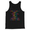 Happy Holidays And Happy New Queer Men/Unisex Tank Top Black | Funny Shirt from Famous In Real Life