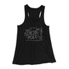 The North Pole Strip Club Women's Flowey Racerback Tank Top Black | Funny Shirt from Famous In Real Life
