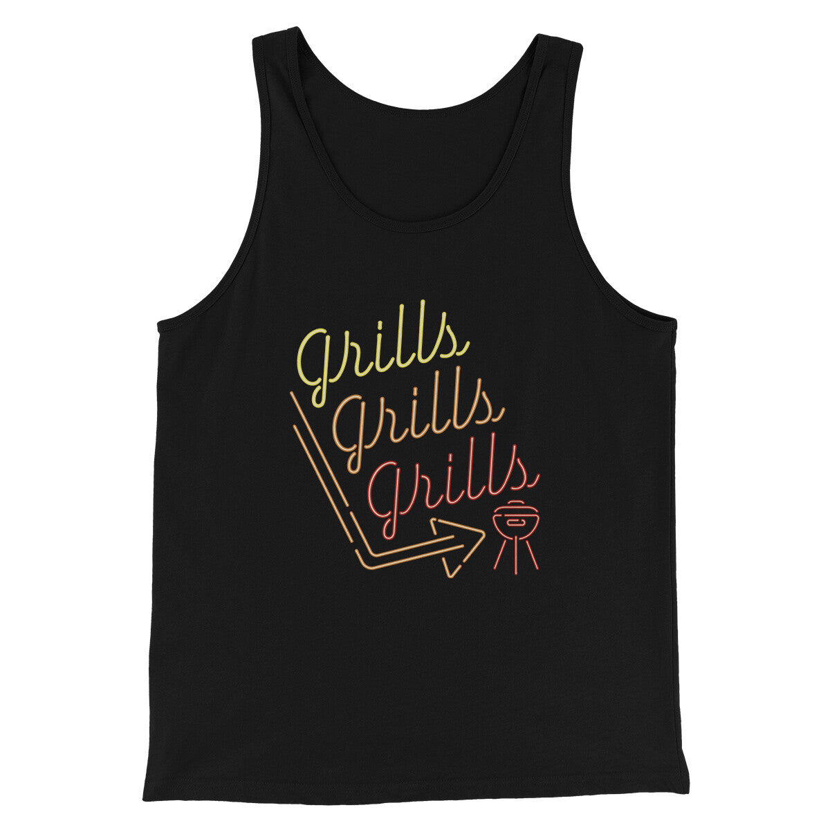 Grills Grills Grills Men/Unisex Tank Top | Funny Shirt from Famous In Real Life