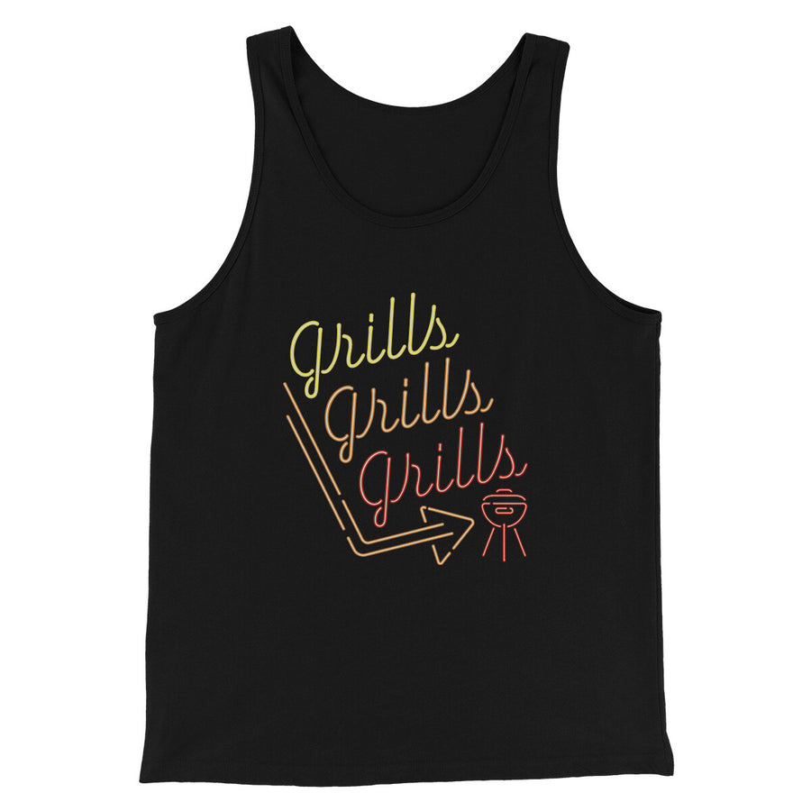 Grills Grills Grills Men/Unisex Tank Top | Funny Shirt from Famous In Real Life