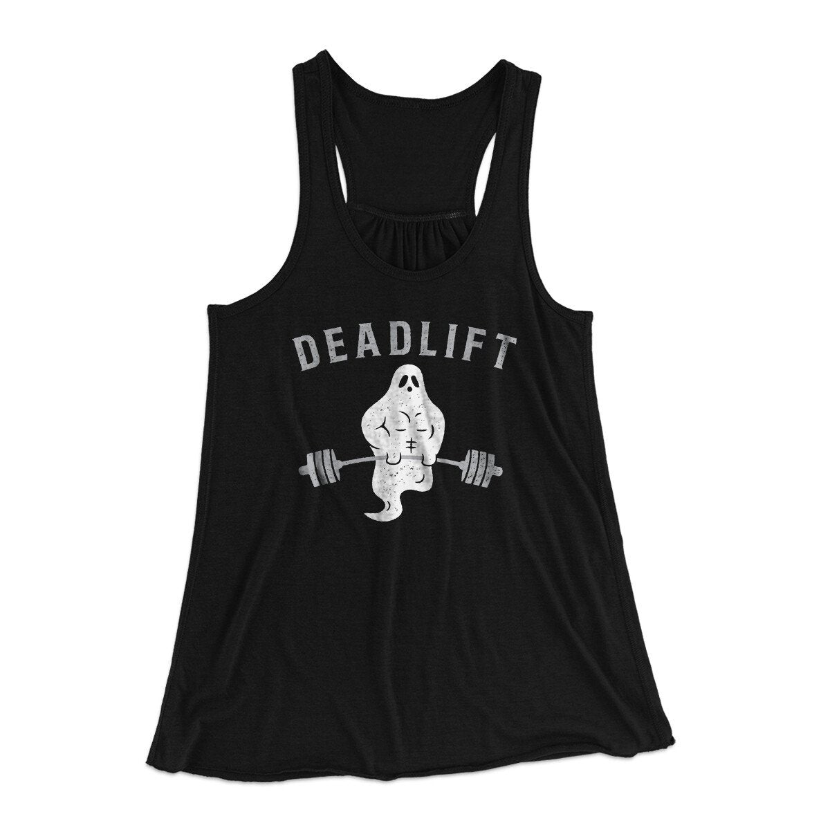 Deadlift - Ghost Women's Flowey Racerback Tank Top | Funny Shirt from Famous In Real Life