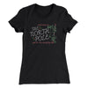 The North Pole Strip Club Women's T-Shirt Black | Funny Shirt from Famous In Real Life