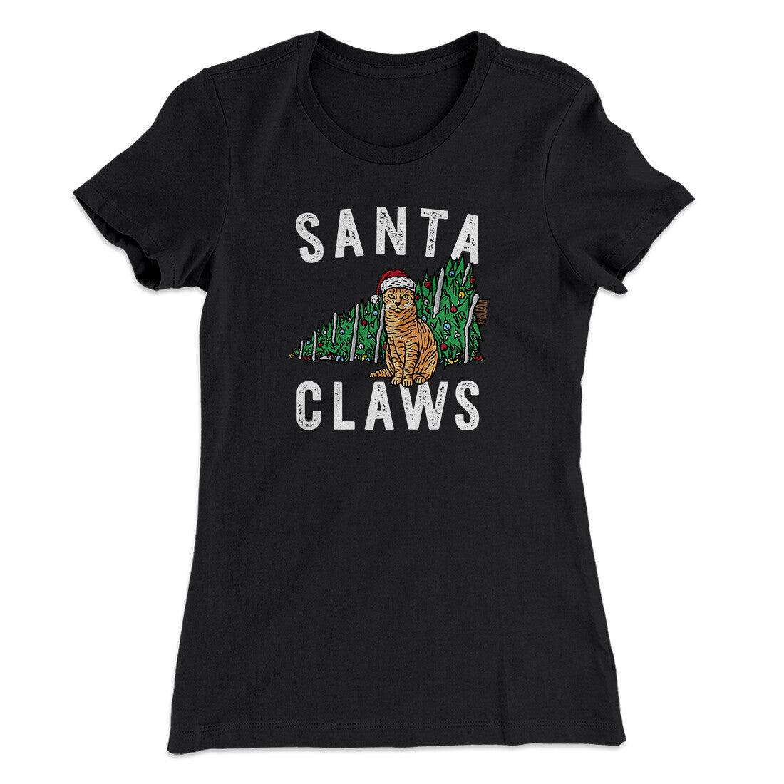 Santa Claws Women's T-Shirt | Funny Shirt from Famous In Real Life