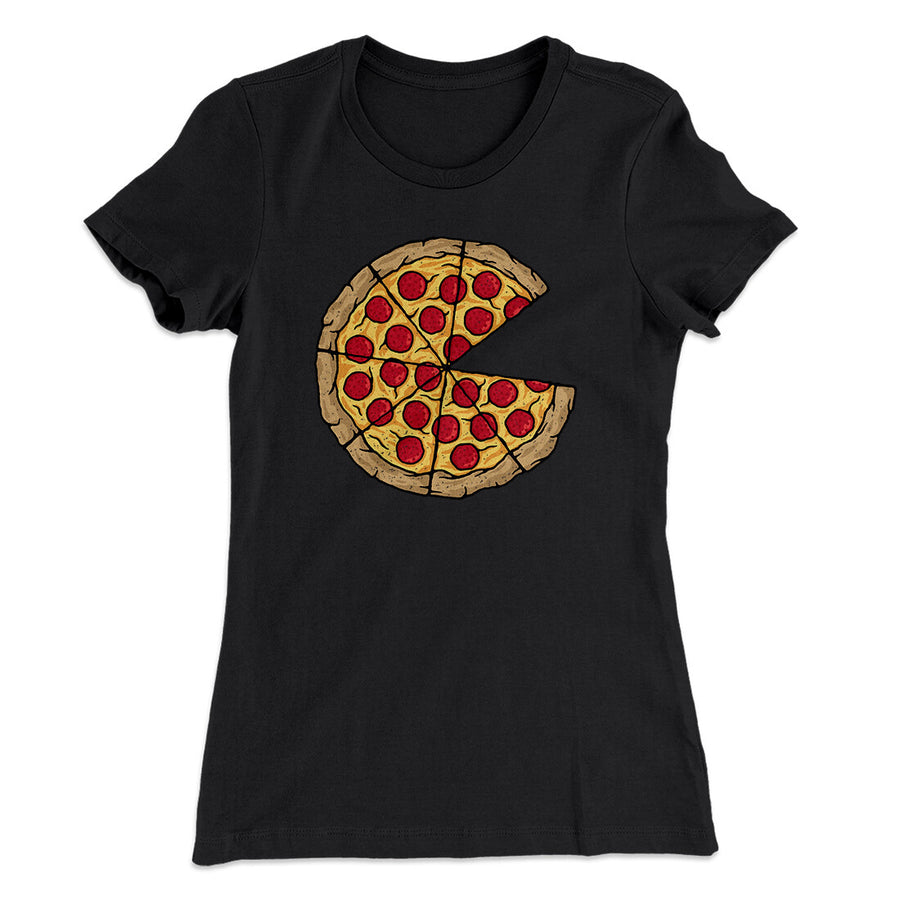Pizza Slice Couple's Shirt Women's T-Shirt Black | Funny Shirt from Famous In Real Life