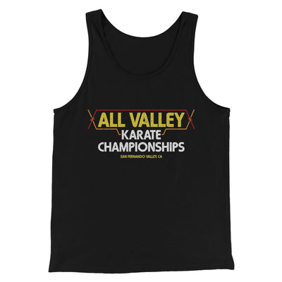 All Valley Karate Championships Funny Movie Men/Unisex Tank Top Black | Funny Shirt from Famous In Real Life
