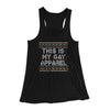 This Is My Gay Apparel Women's Flowey Racerback Tank Top Black | Funny Shirt from Famous In Real Life