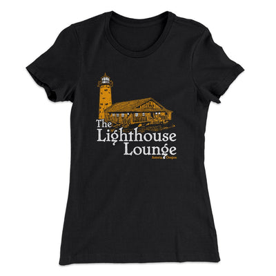 The Lighthouse Lounge Women's T-Shirt Black | Funny Shirt from Famous In Real Life