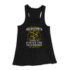 Midtown School Of Science And Technology Women's Flowey Racerback Tank Top Black | Funny Shirt from Famous In Real Life