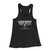 Large Marge Trucking Co Women's Flowey Racerback Tank Top Black | Funny Shirt from Famous In Real Life
