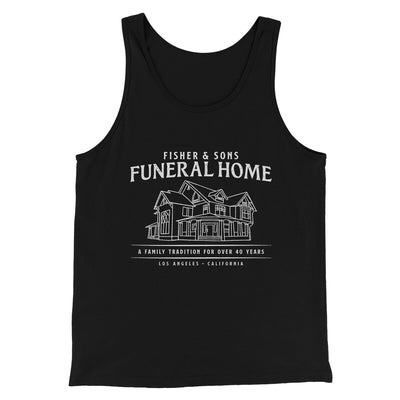 Fisher And Sons Funeral Home Men/Unisex Tank Top Black | Funny Shirt from Famous In Real Life