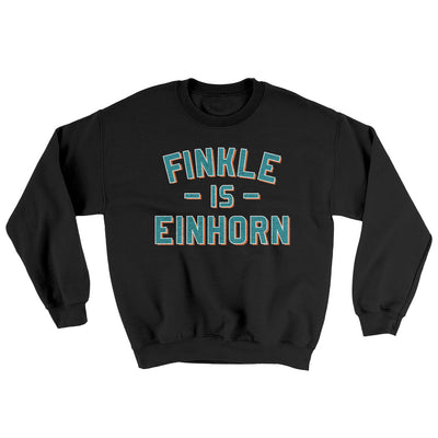 Finkle Is Einhorn Ugly Sweater Black | Funny Shirt from Famous In Real Life