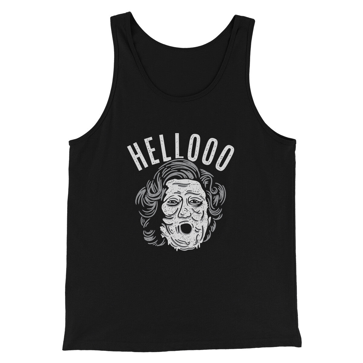 Hellooo! Funny Movie Men/Unisex Tank Top Black | Funny Shirt from Famous In Real Life