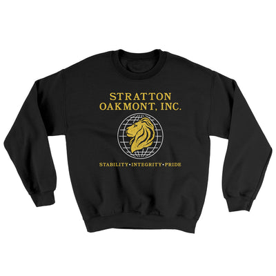 Stratton Oakmont Inc Ugly Sweater Black | Funny Shirt from Famous In Real Life