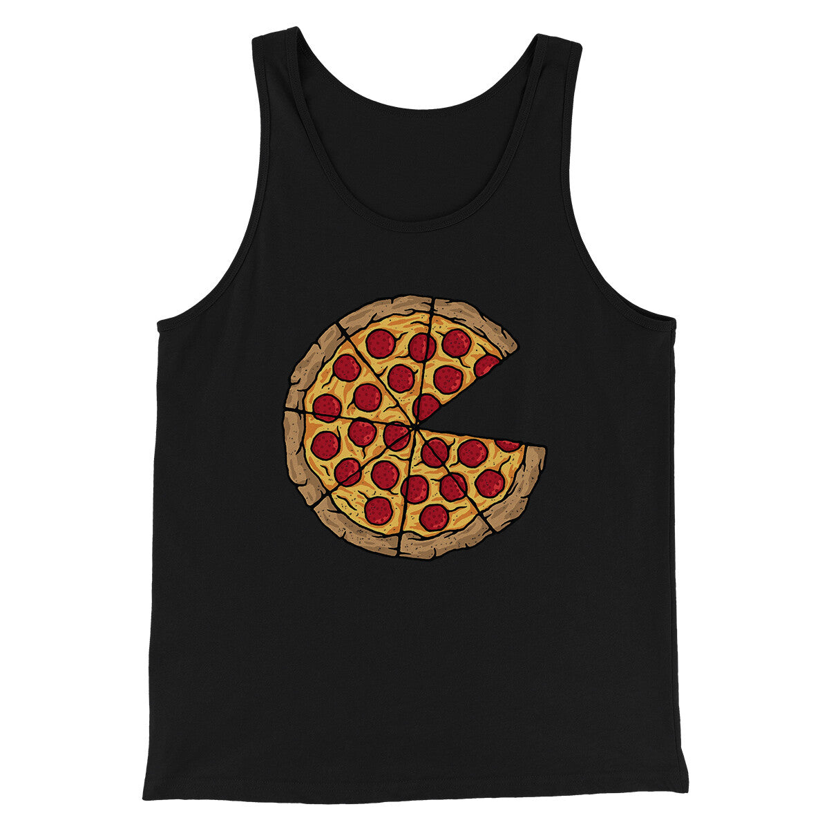 Pizza Slice Couple's Shirt Men/Unisex Tank Top | Funny Shirt from Famous In Real Life