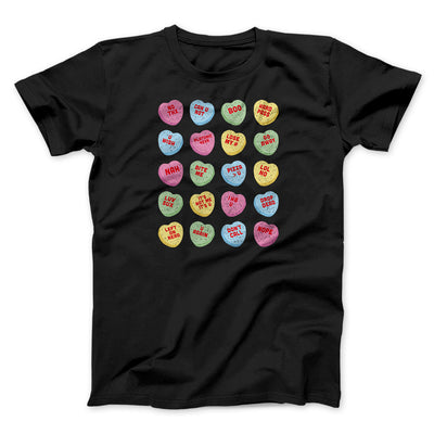 Candy Heart Anti-Valentines Men/Unisex T-Shirt Black | Funny Shirt from Famous In Real Life