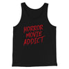 Horror Movie Addict Funny Movie Men/Unisex Tank Top Black | Funny Shirt from Famous In Real Life
