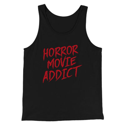 Horror Movie Addict Men/Unisex Tank Top Black | Funny Shirt from Famous In Real Life