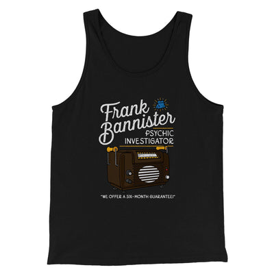 Frank Bannister Psychic Investigator Funny Movie Men/Unisex Tank Top Black | Funny Shirt from Famous In Real Life