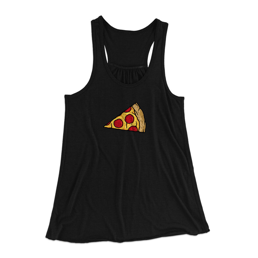 Pizza Slice Couple's Shirt Women's Flowey Racerback Tank Top | Funny Shirt from Famous In Real Life