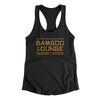 Bamboo Lounge Women's Racerback Tank Black | Funny Shirt from Famous In Real Life