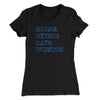 Ghost Names Women's T-Shirt Black | Funny Shirt from Famous In Real Life