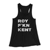Roy F-Kn Kent Women's Flowey Racerback Tank Top Black | Funny Shirt from Famous In Real Life
