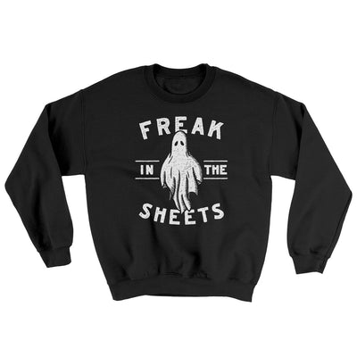 Freak In The Sheets Ugly Sweater Black | Funny Shirt from Famous In Real Life