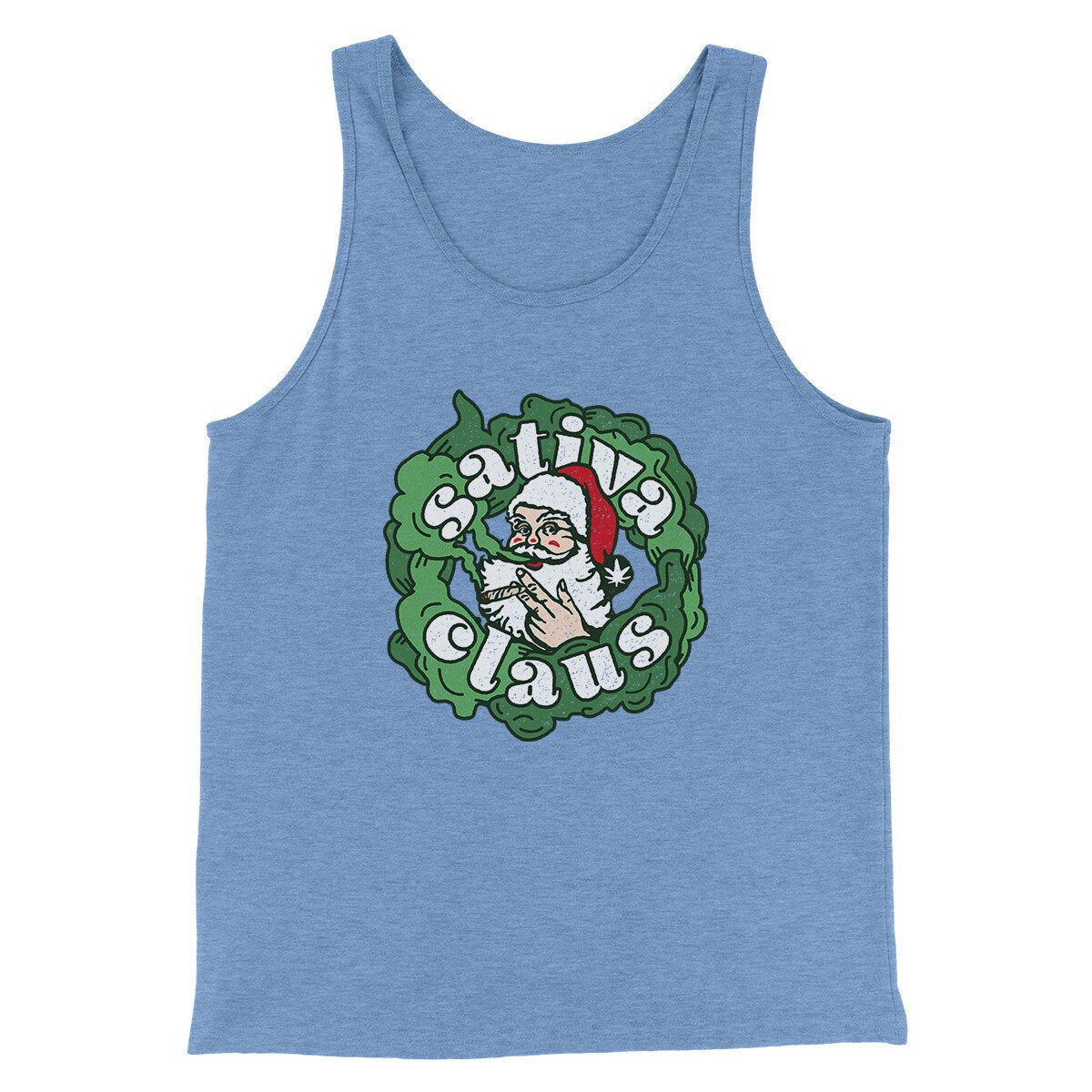Sativa Claus Men/Unisex Tank Top | Funny Shirt from Famous In Real Life
