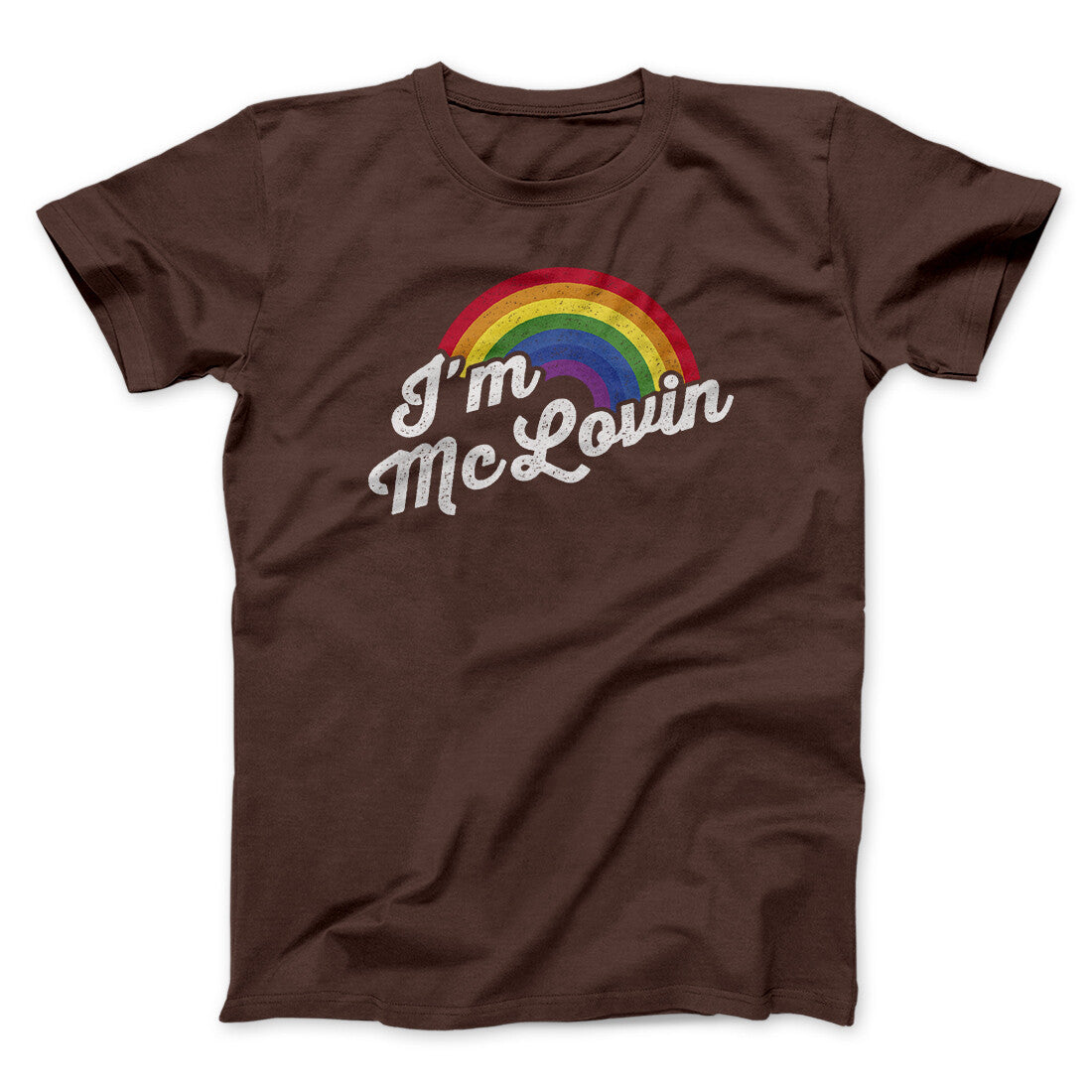 I'm Mclovin Funny Movie Men/Unisex T-Shirt Brown | Funny Shirt from Famous In Real Life