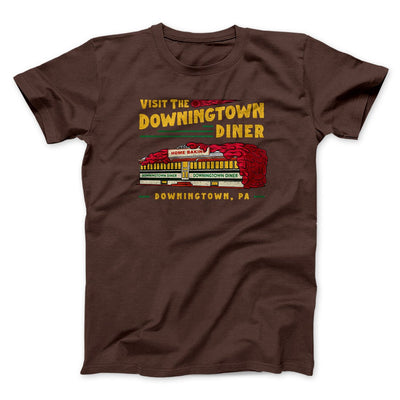 Downingtown Diner Funny Movie Men/Unisex T-Shirt Brown | Funny Shirt from Famous In Real Life