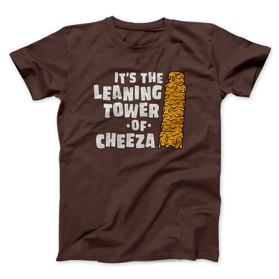 It's The Leaning Tower Of Cheeza Men/Unisex T-Shirt Brown | Funny Shirt from Famous In Real Life