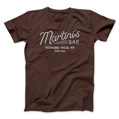 Martinis Bar Men/Unisex T-Shirt Brown | Funny Shirt from Famous In Real Life
