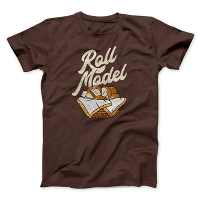Roll Model Funny Thanksgiving Men/Unisex T-Shirt Brown | Funny Shirt from Famous In Real Life